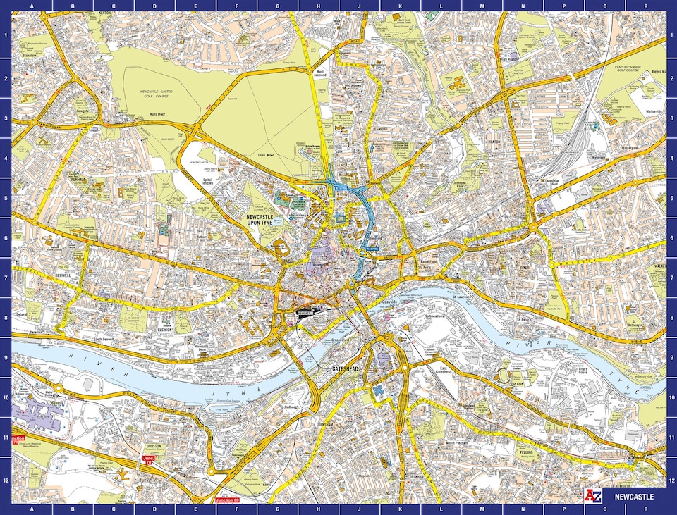 image 1 of A-Z Map of  Newcastle 1000 Piece Jigsaw