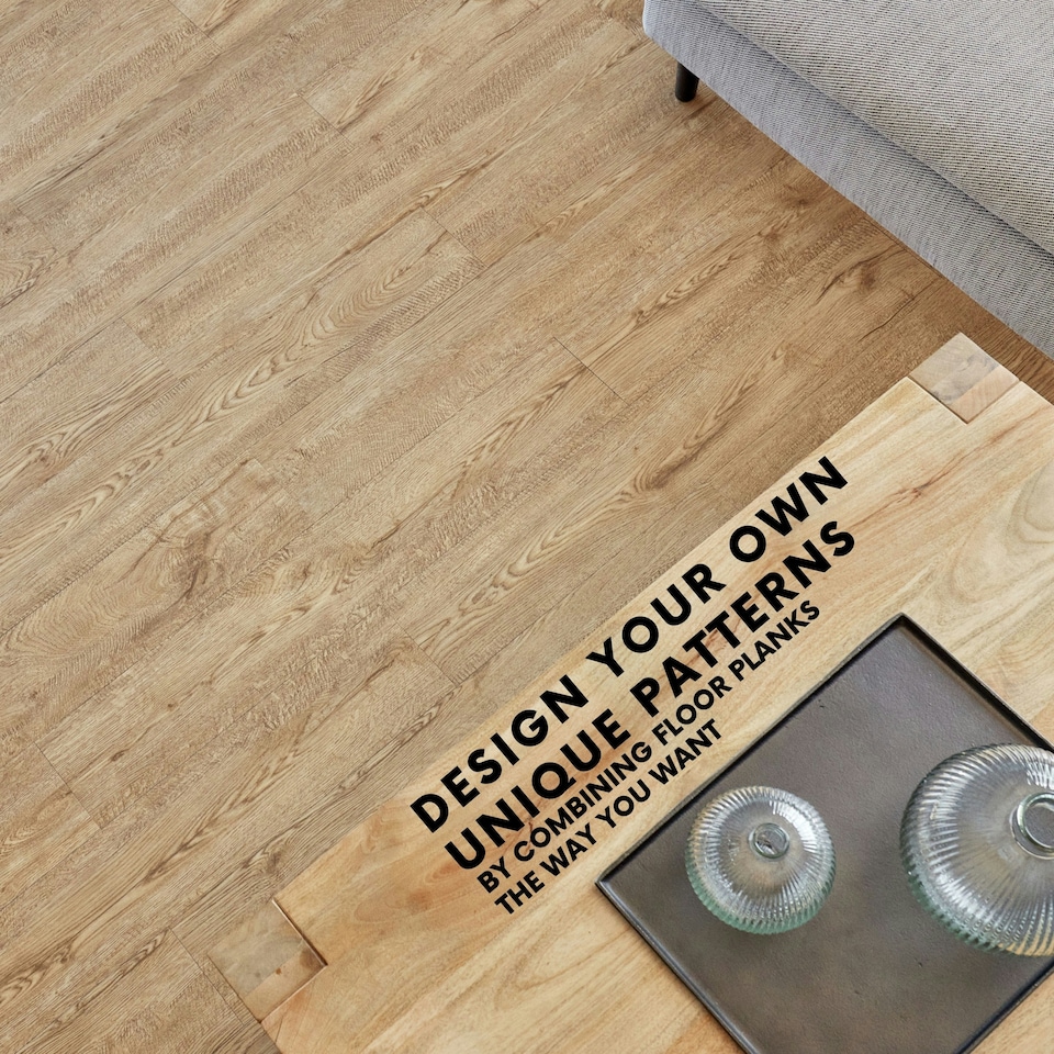 image 1 of NOVECRAFTO Self Adhesive Vinyl Floor Planks – Peel & Stick Flooring – Honey Oak Timber Touch Effect – Easy DIY Installation – Durable & Waterproof Tiles | Brown | 4.17 sqm