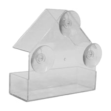 Hanging Window Wild Bird Feeder Table Clear Viewing Perspex 3 Suction Pads 1pk