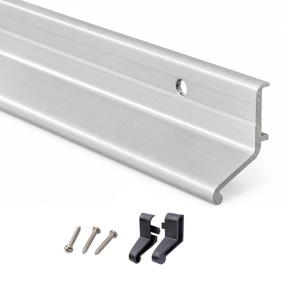image 1 of Exitex Rain Deflector 914mm, Door Rain Guard for Inward & Outward Opening External Doors | Silver