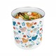 image 6 of Botanical Chickens Food Waste Caddy - Metal 2L Decorative Kitchen Compost Bin