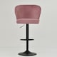 image 3 of Lakeland Furniture Hexham Pink Velvet Gas Lift Base Bar Stool