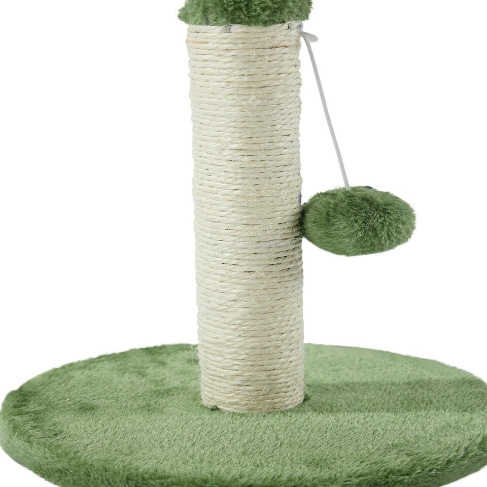 image 1 of M-PETS My First Cat Tree Pompom Green