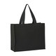 image 1 of Nutshell Premium Stand-Up Canvas Recycled Shopper Bag - Black - 26cm x 14cm x 22cm Black