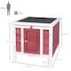 image 4 of PawHut Rabbit Hutch, Bunny Cage Outdoor Wooden House w/ Asphalt Roof, Red