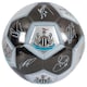 image 3 of Newcastle United FC Signature Metallic Football - Silver/Black/Green - 5