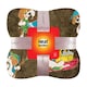 image 2 of Warm Quilted Fleece Pet Blanket for Winter with Cats & Dogs Brown