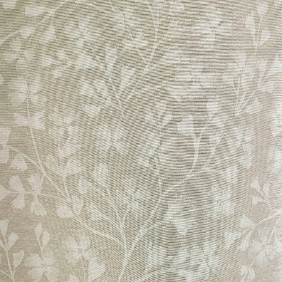 image 1 of Catherine Lansfield Brooke Floral 90x90 Inch Lined Pencil Pleat Curtains Natural