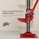 image 6 of HOMCOM 3 Tonne High Lift Farm Jack for 4x4 Tractors Trucks, Red | Red | Red | 24L x 13W x 120Hcm