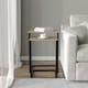 image 7 of 2 pc C-Shaped Nesting Side Tables Brown | Unit Colour: Oak
