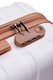 image 5 of Living and Home 4 Wheels Lockable Travel Suitcase Set of 4 - 28+24+20+14 Inch with White Brown | White | 4