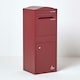 image 1 of SMART PARCEL BOX® Large Curved Top Front Access Dark Red Red