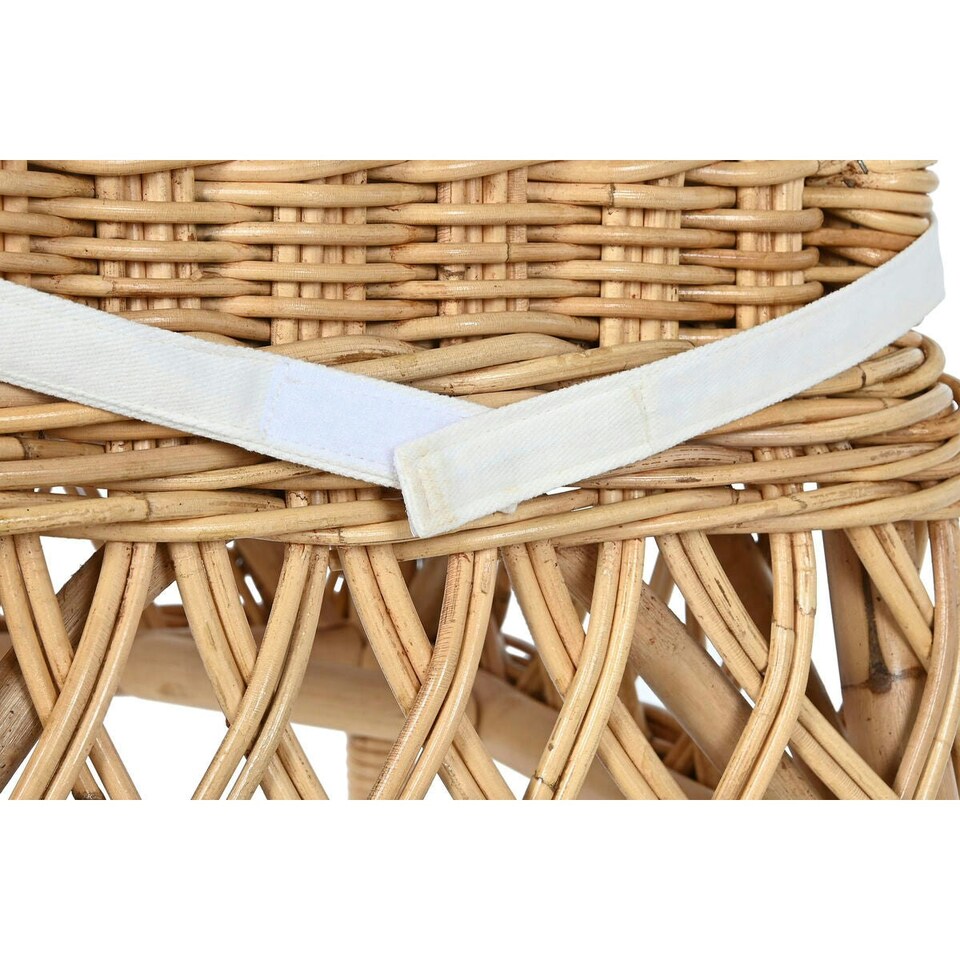 image 1 of Chair DKD Home Decor White Natural 45 x 55 x 85 cm 45 x 55 x 90 cm 47 x 58 x 90 cm White