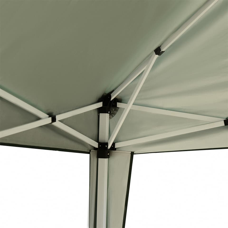 image 1 of Outsunny 3 x 3M Garden Pop Up Gazebo Height Adjustable Marquee Party Tent Wedding Canopy with Carrying Bag, Green