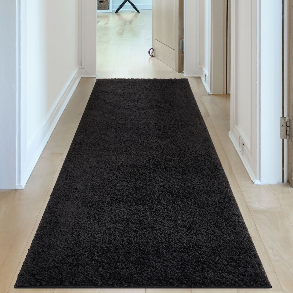 image 1 of The Rugs Myshaggy Collection Plain Soft High Pile Shaggy Floor Rugs and Runners Living Room Bedroom
