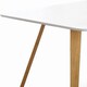 image 4 of Dallas Scandinavian Rectangular Dining Table, Modern Kitchen Table, Solid wood Dining Room Table White