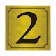 image 1 of Rowan 2 House & Gate Number - Gold/Black - One Size