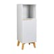image 8 of Bathroom Floor Cabinet White 3 Storage Shelves Vanity Organiser Furniture