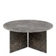 image 2 of Vega Round Coffee Table in Marron Marble