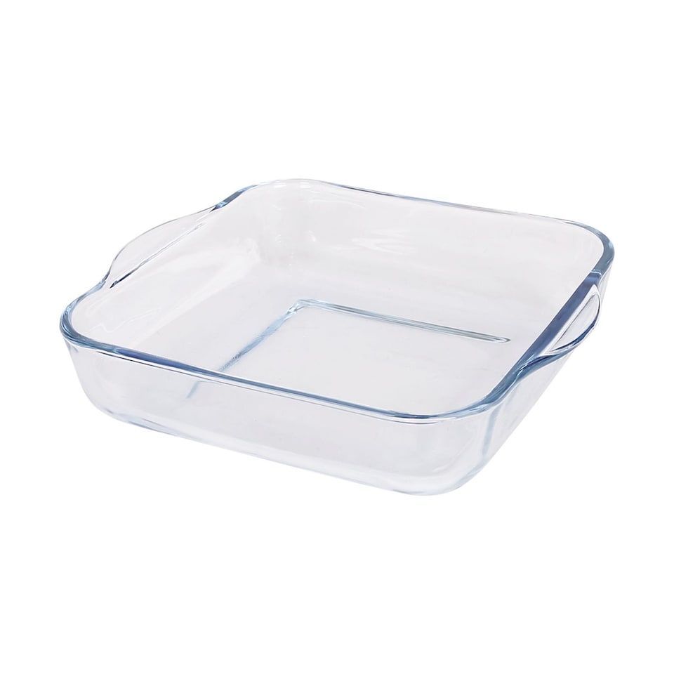 image 1 of Argon Tableware Square Glass Oven Dish - 24cm x 21cm | Clear | Clear | 24cm x 21cm