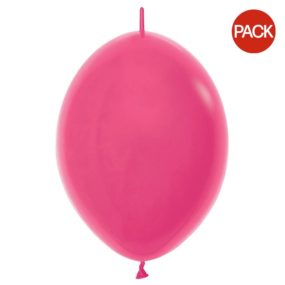 Sempertex Link O Loon Latex Balloon (Pack of 50) - Fuchsia - One Size