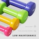 image 7 of HOMCOM 10kg Colourful Dumbbell Weights Set Home Exercising Toning with Case Gym