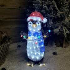 51cm LED Indoor Outdoor Acrylic Christmas Penguin Decoration