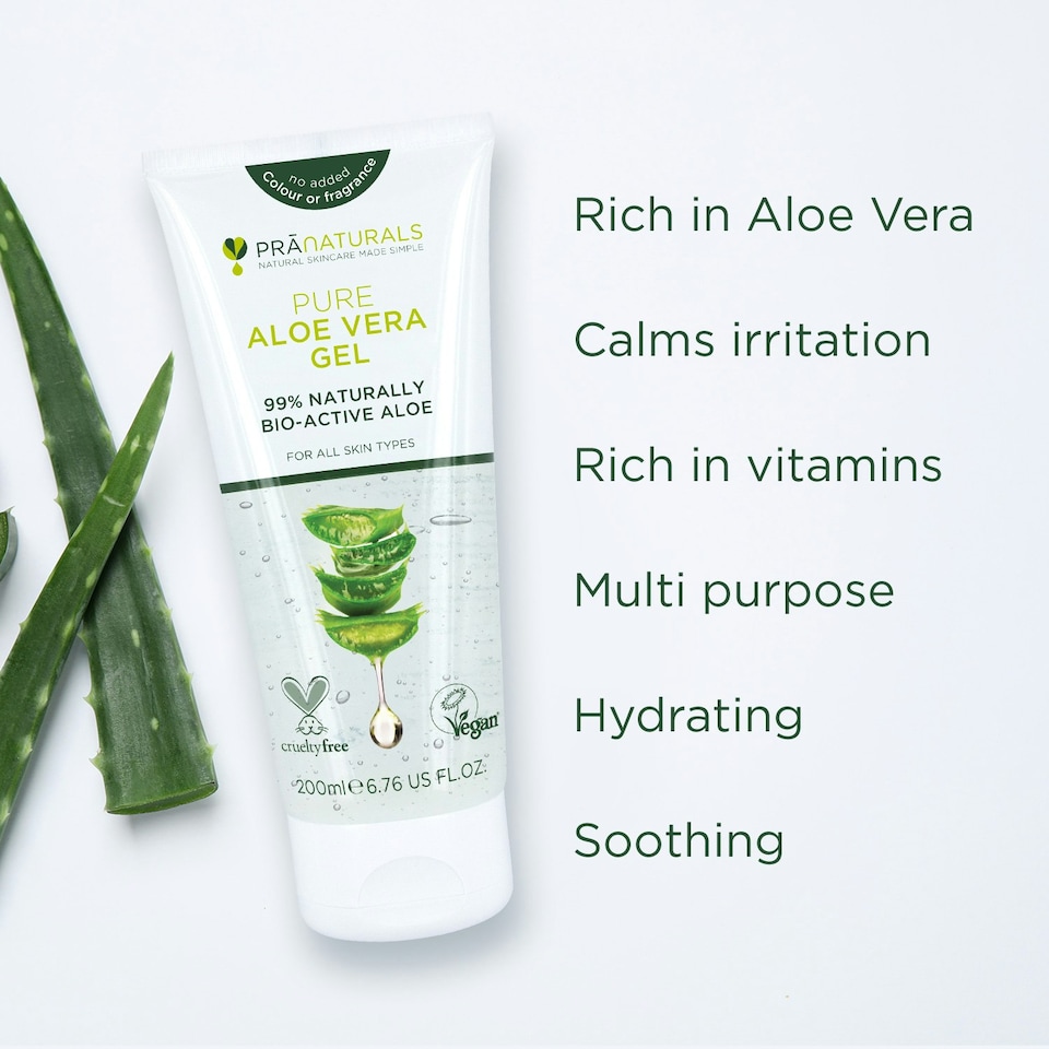 image 1 of PraNaturals Pure Aloe Vera Gel 200ml