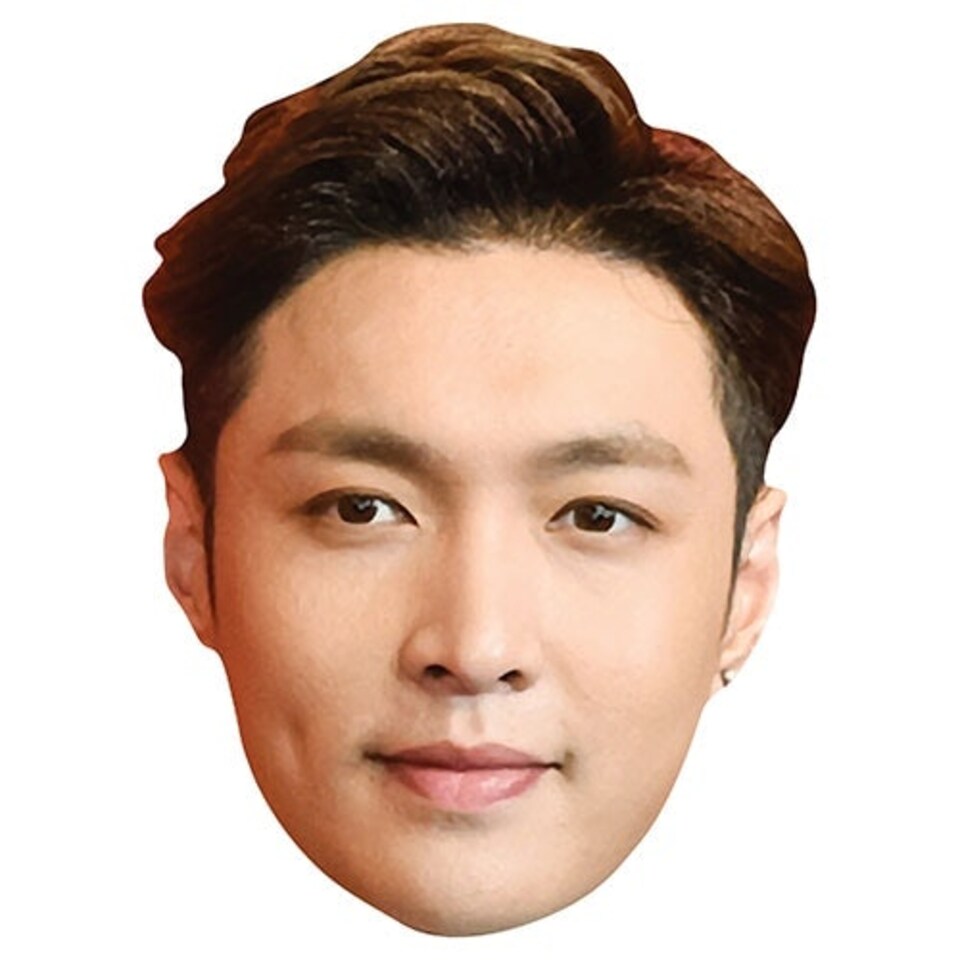 Exo Lay Yixing Zhang Cardboard Face Mask