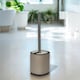 image 2 of Showerdrape Echo Beige Steel Toilet Brush & Holder | Cream | Beige | 1