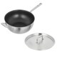 image 1 of CULINARY FIVEPLY Wok with lid and helper handle non-stick 28cm
