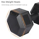 image 4 of Yaheetech 2x5kg (Sold in Pair) Hex Dumbbells Set Black