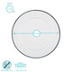 image 3 of Argon Tableware White Enamel Dinner Plates - 25.5cm - Navy - Pack of 6 Blue