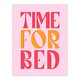 image 1 of Time For Bed Pink And Orange Bold Modern Wall Art Print 12x16 In