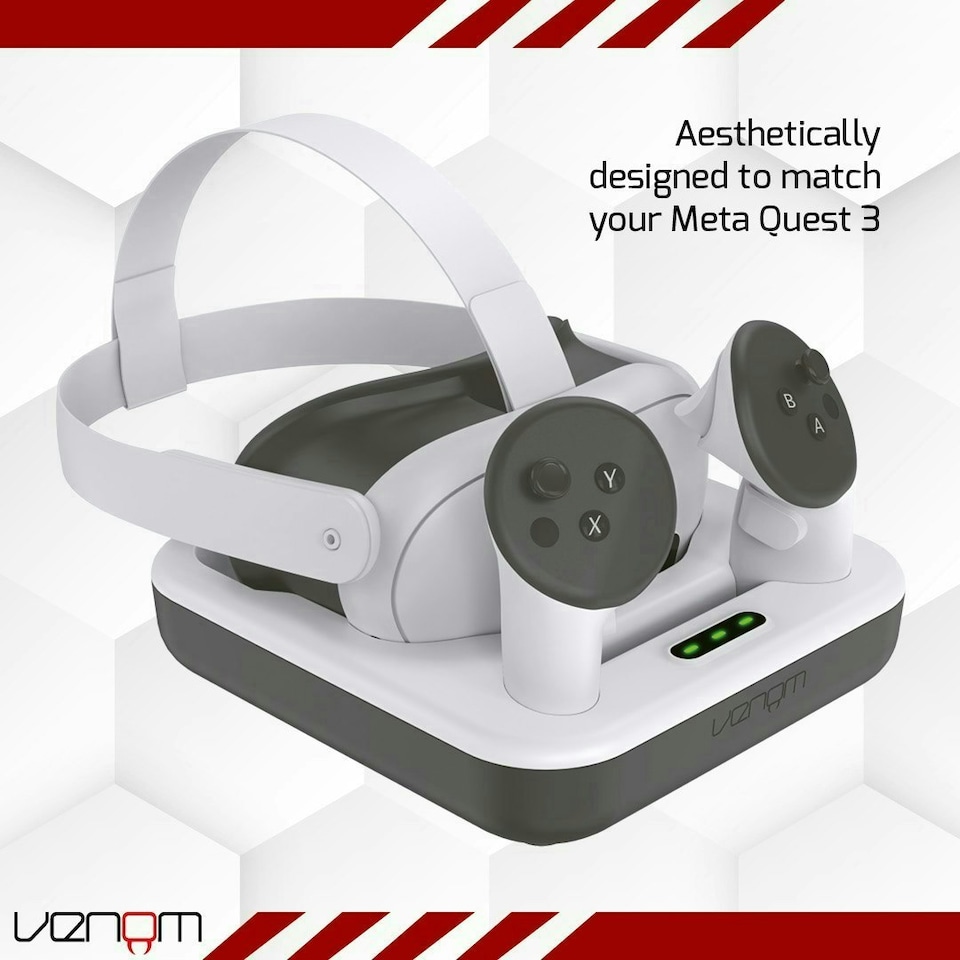 image 1 of Venom Charging Dock and Rechargeable Battery Packs for Meta Quest 3