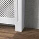 image 9 of HOMCOM Wooden Radiator Cover Heating Cabinet Modern Home Furniture Grill Style  White Painted (Small)
