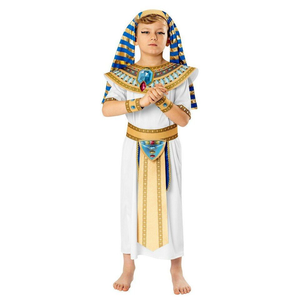 Bristol Novelty Boys Pharaoh Costume - Blue/White - 3-4 Years 3
