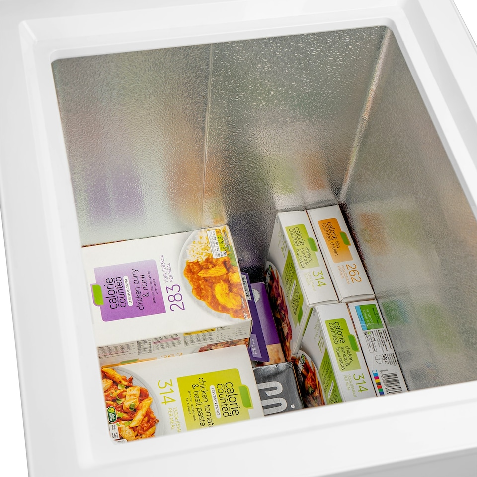 image 1 of SIA SCF92WE 47cm White Freestanding Compact Chest Freezer 92L