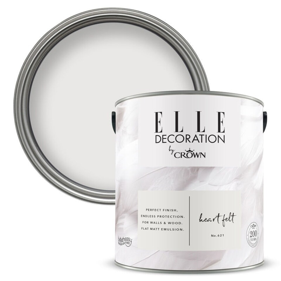 image 1 of Elle (Crown) Flat Matt Heart Felt (621) 2.5L