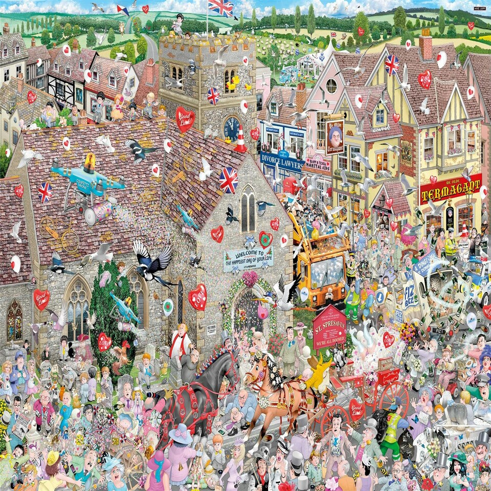 image 1 of Mike Jupp I Love Weddings 1000 Piece Jigsaw Puzzle