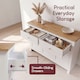 image 5 of Vida Designs Arlington 2 Drawer 3 Door Sideboard Shaker Buffet Cabinet Storage, White & Oak | White | White & Oak | 1