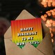 image 3 of My Wonderful Other Half Trippy Psychedelic Non Binary Birthday Card
