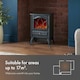 image 2 of VonHaus Electric Stove Heater 1800W Black