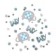 image 1 of Blue Floral Elephant Confetti 5oz