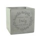 image 6 of Personalised Floral Wreath Concrete Plant Pot Grey