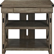 WILDWOOD WOOD VENEER TV STAND 50 RUSTIC GREY Grey | Grey