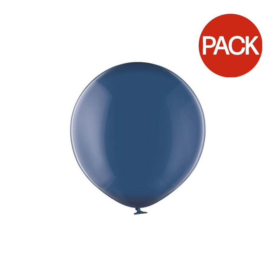 Belbal Latex Crystal Balloons (Pack of 100) - Blue - One Size