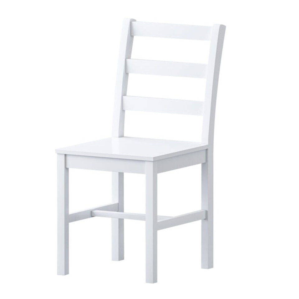 image 1 of 5 Piece Wooden Dining Set In White