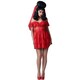 image 2 of Beetlejuice Womens/Ladies Lydia Deetz Bride Costume Set - Red - 8 UK - 10 UK One Size