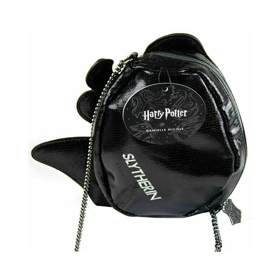 image 1 of Danielle Nicole Slytherin Harry Potter Crossbody Bag - Green/Black/Silver - One Size | Green